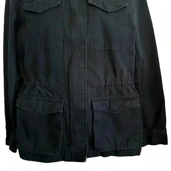 Levi Strauss Jean jacket women's size small black with pockets and high collar - Picture 4 of 16